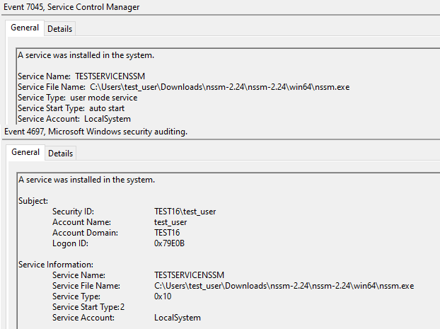 Регистрация сервиса NSSM