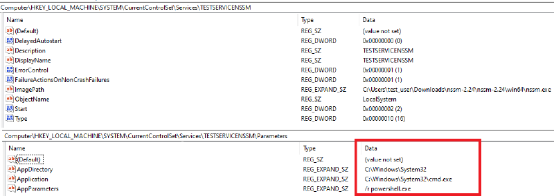 Путь и параметры запуска в ключах